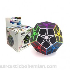 I-xun 2x2 Megaminx Speed Cube Carbon Fiber Speed Puzzle 2x2x2 Megaminx Cube Puzzle Toy Pentagonal Dodecahedron B07B6HWP36